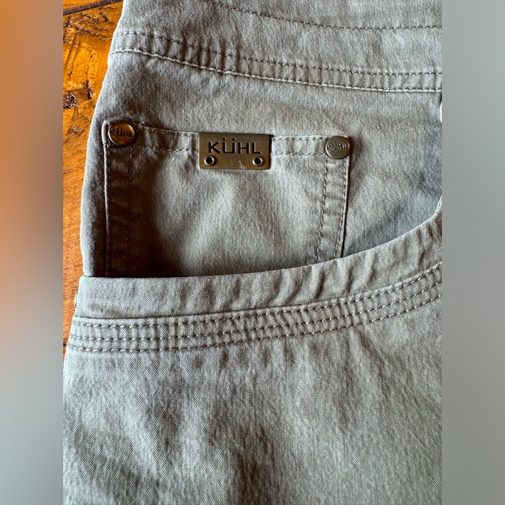 Kuhl Revolvr Pants Mens Size 35x32 Army Green Olive Hiking Outdoor Durable